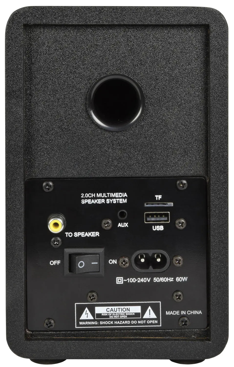 AV Link Active Bluetooth Bookshelf Speakers Black