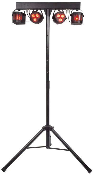 Recharge DJ: LED Derby  PAR Bar with Tripod Rechargeable LED Derby PA