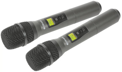 Tuneable Dual UHF Handheld Microphone System RU210-H Dual Multi-UHF Ha