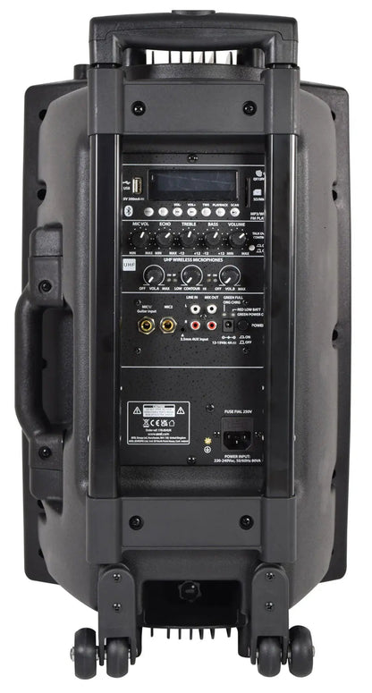 QTX QX12PA-PLUS Portable PA UHF USB/SD/FM/BT