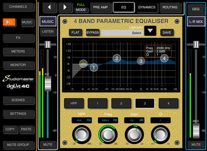 Studiomaster DIGILIVE8C 8 Input Compact Digital Mixer