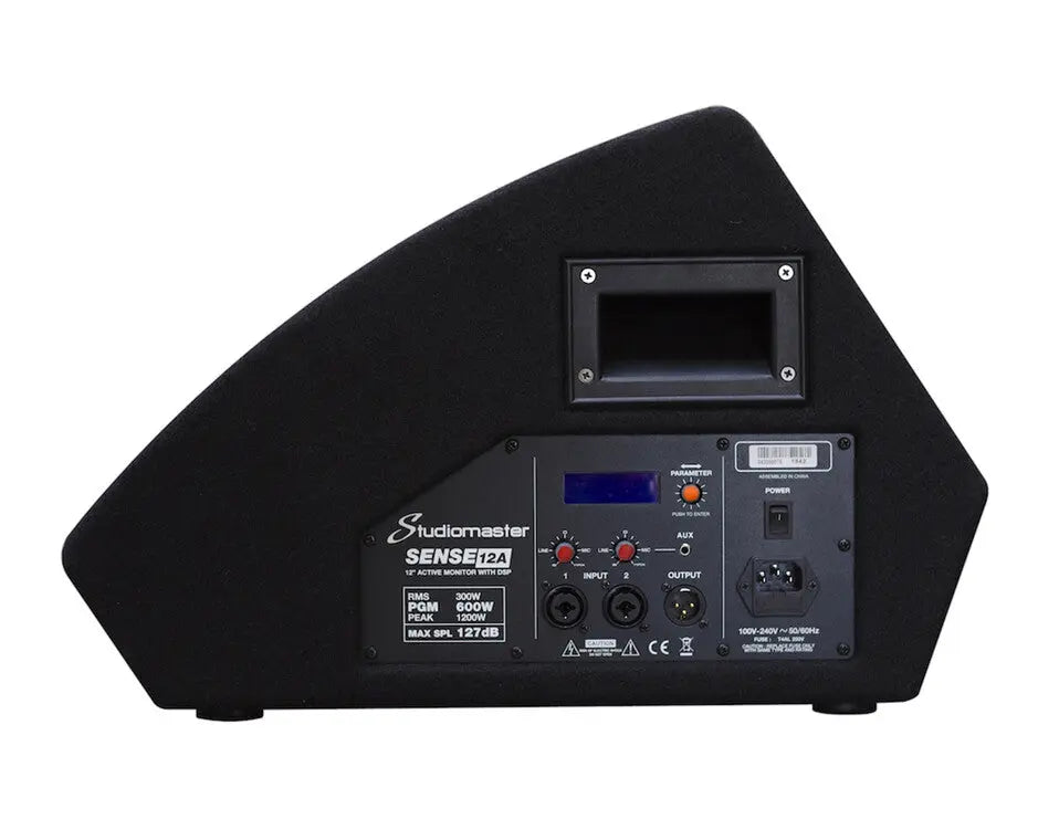 Studiomaster SENSE 12A 12" 2-Way Active Stage Monitor CARPET Finish 300W