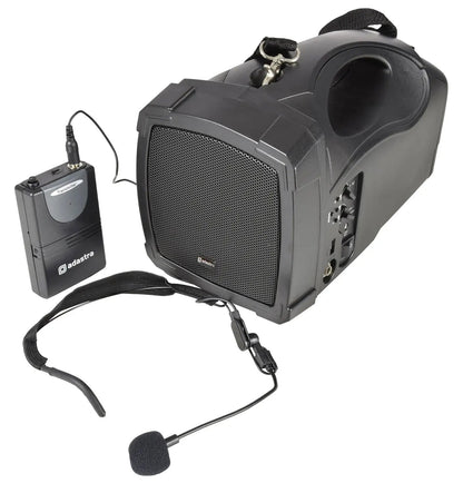 Adastra H25B Handheld PA with Neckband Mic, USB, FM & Bluetooth