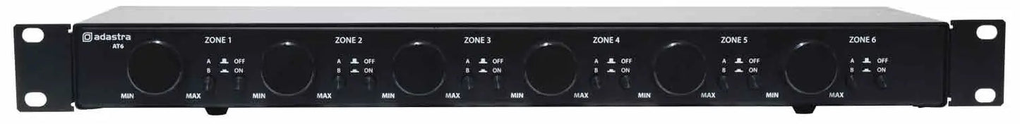 Adastra AT6 Volume Attenuator + A/B Switcher 100V 6 x 30W