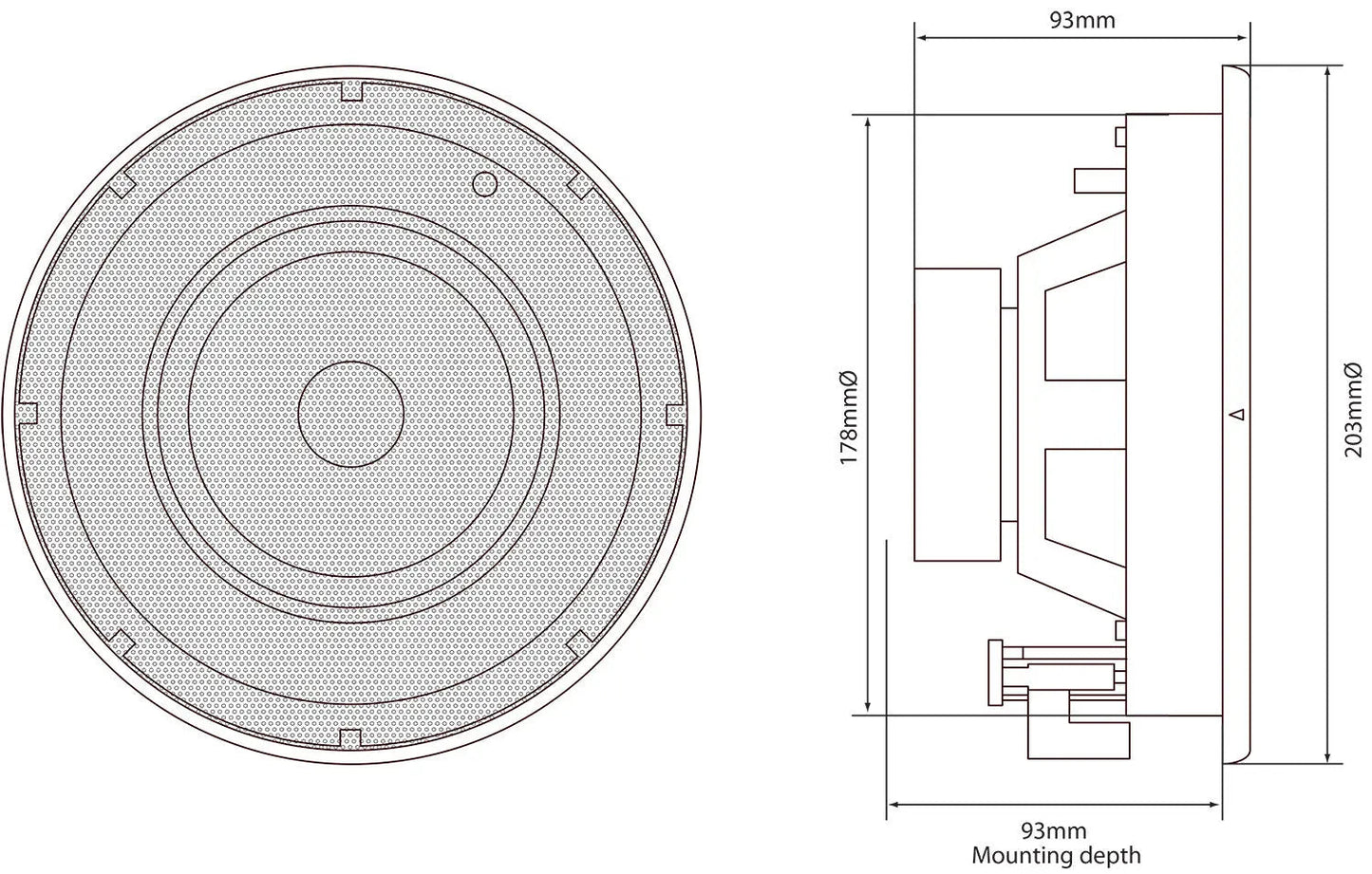 Adastra SL5 Slimline Ceiling Speaker 5.25" Pair