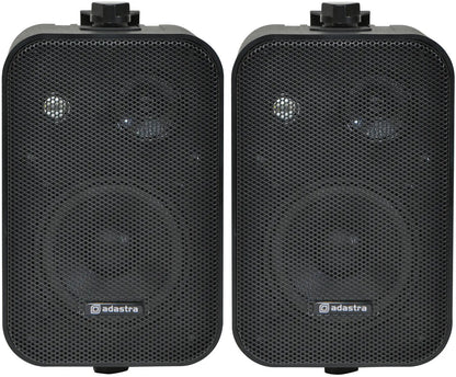 Adastra 100V Line Speakers 4" 30W Black Pair
