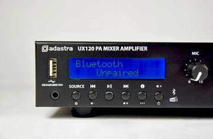 Adastra UX120 Compact 100V Mixer-Amplifier 120W