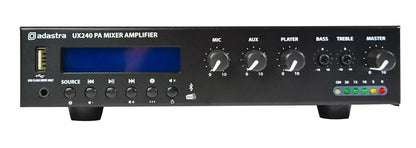 Adastra UX240 Compact 100V Mixer-Amplifier 240W
