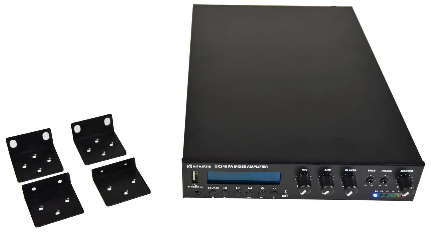 Adastra UX240 Compact 100V Mixer-Amplifier 240W