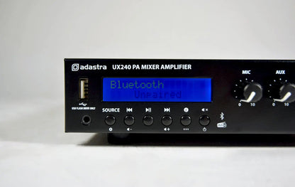 Adastra UX240 Compact 100V Mixer-Amplifier 240W