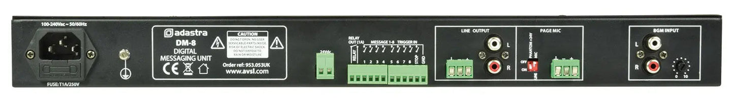 Adastra DM-8 Digital Messaging Unit