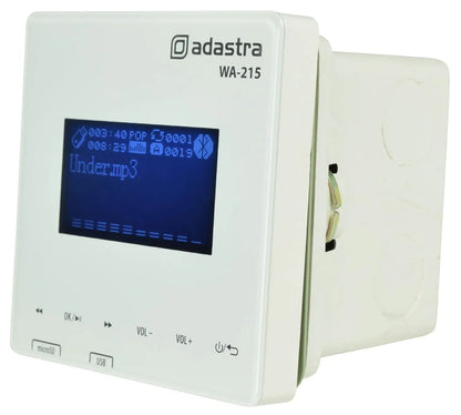 Adastra WA-215 Wall Amp with USB/microSD player, FM + Bluetooth
