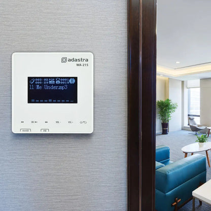 Adastra WA-215 Wall Amp with USB/microSD player, FM + Bluetooth