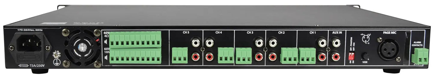 Adastra RMS605 Amplifier 100V - 5 x 60W