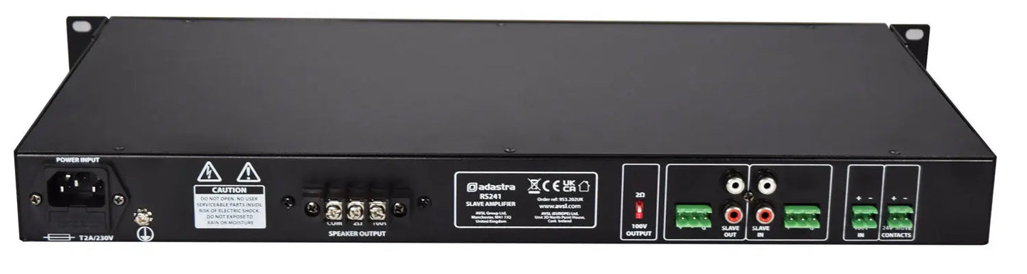 Adastra RS241 Slave Amplifier 100V