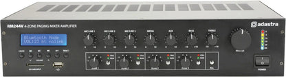 Adastra RM244V Mixer-amp with 4-zone paging