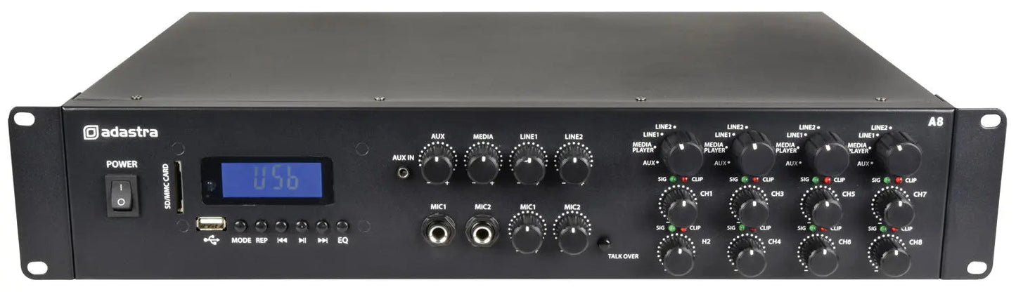 Adastra A8 Quad Stereo Amplfier 8x200W
