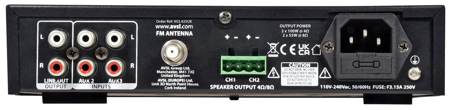 Adastra A200 Compact Mixer-Amp 2x100W