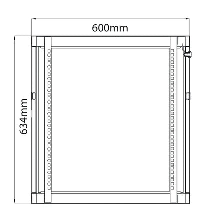 Adastra Rack Cabinet 12U x 450mm Deep