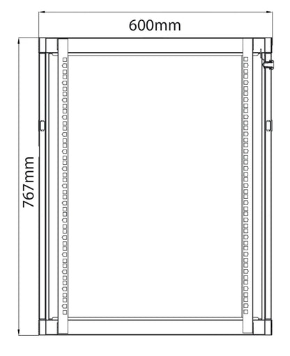 Adastra Rack Cabinet 15U x 450mm Deep