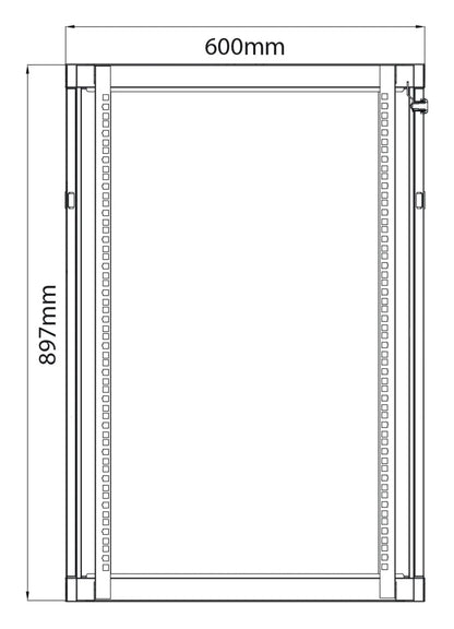 Adastra Rack Cabinet 18U x 450mm Deep