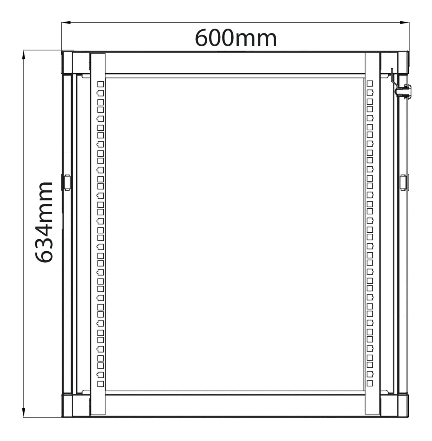 Adastra Rack Cabinet 12U x 600mm Deep