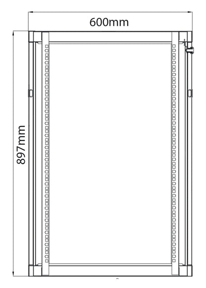 Adastra Rack Cabinet 18U x 600mm Deep