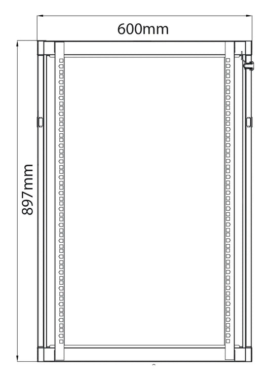 Adastra Rack Cabinet 18U x 600mm Deep