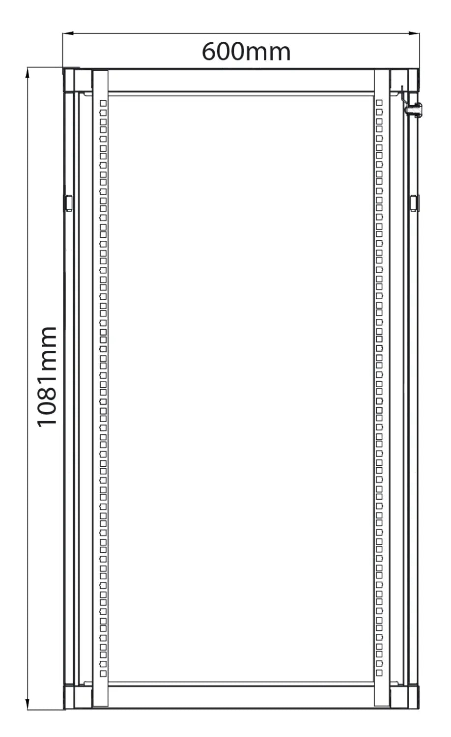 Adastra Rack Cabinet 22U x 600mm Deep