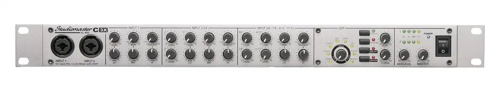 Studiomaster C3X 1U Mixer with DSP