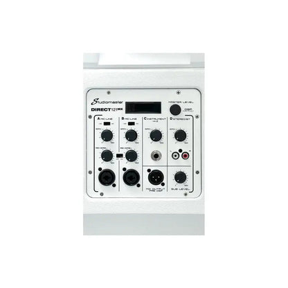 Studiomaster DIRECT 121MX Portable Sound System (White)