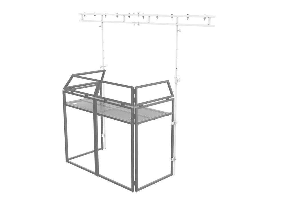 Ultimax DJ Booth GP-WH DJ Booth Goal Post System with Carry Bag in White