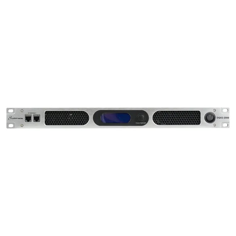 Studiomaster DQX2-2000 2 x 1700W 1U Power Amplifier with DSP