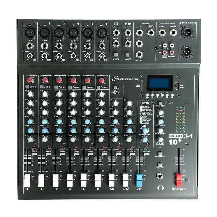 Studiomaster CLUB XS 10+ 10 Channel Mixing Console with Bluetooth & DSP