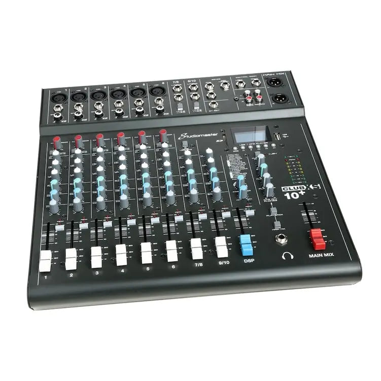Studiomaster CLUB XS 10+ 10 Channel Mixing Console with Bluetooth & DSP