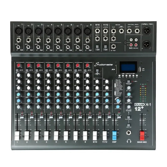 Studiomaster CLUB XS 12+ 12 Channel PA Mixer with Effects & Bluetooth
