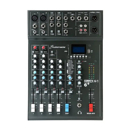 Studiomaster CLUB XS 6+ 6 Channel Mixing Console with Bluetooth & DSP