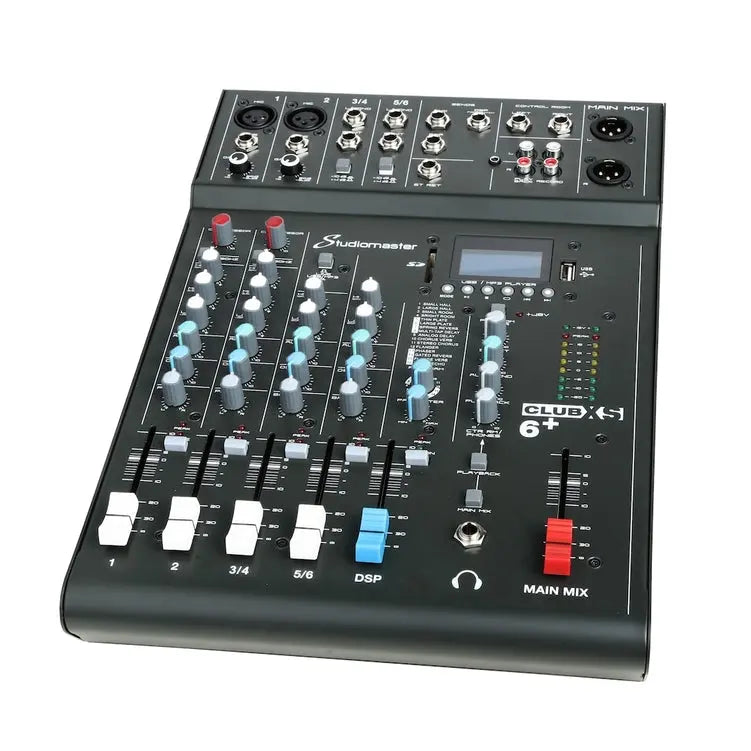 Studiomaster CLUB XS 6+ 6 Channel Mixing Console with Bluetooth & DSP
