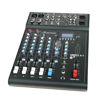 Studiomaster CLUB XS 6+ 6 Channel Mixing Console with Bluetooth & DSP