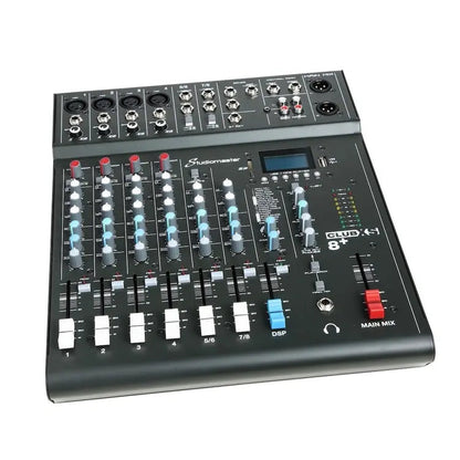 Studiomaster CLUB XS 8+ 8 Channel Mixing Console with Bluetooth & DSP