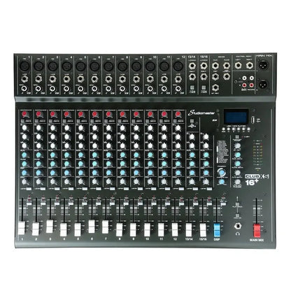 Studiomaster CLUB XS 16+ 16 Channel PA Mixer with Effects & Bluetooth