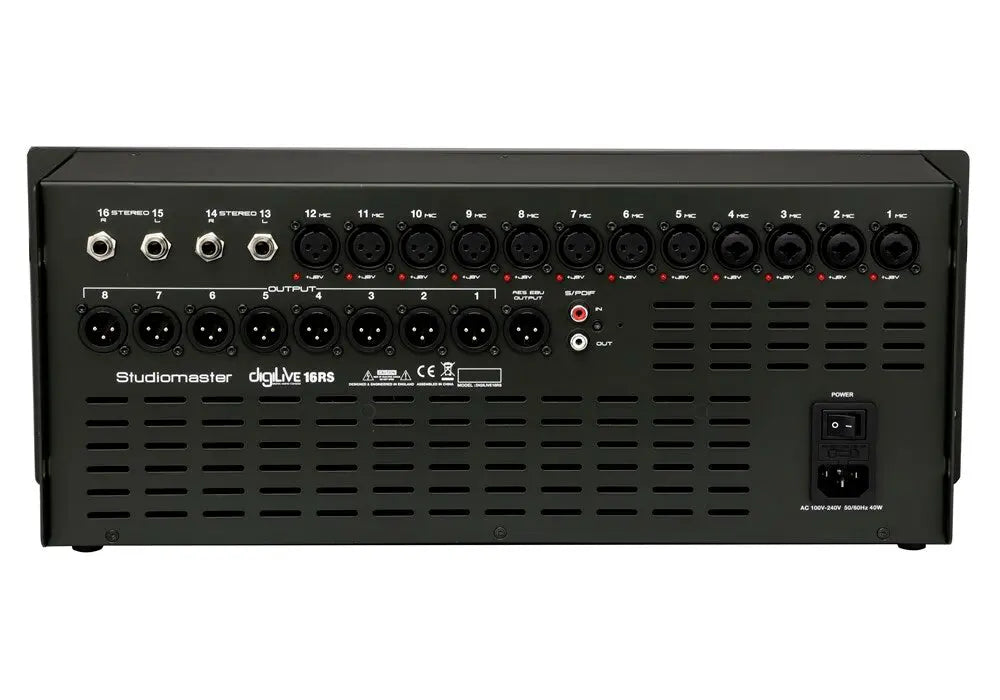 Studiomaster DIGILIVE 16RS 16 Input 8 Output Digital 19" Rack Mixer