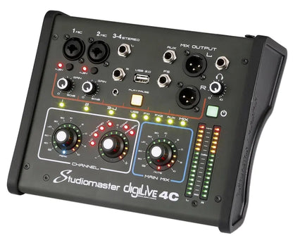 Studiomaster DIGILIVE4C 4 Input Compact Digital Mixer