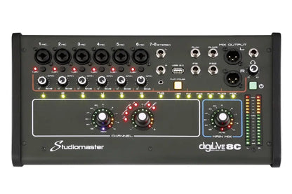 Studiomaster DIGILIVE8C 8 Input Compact Digital Mixer