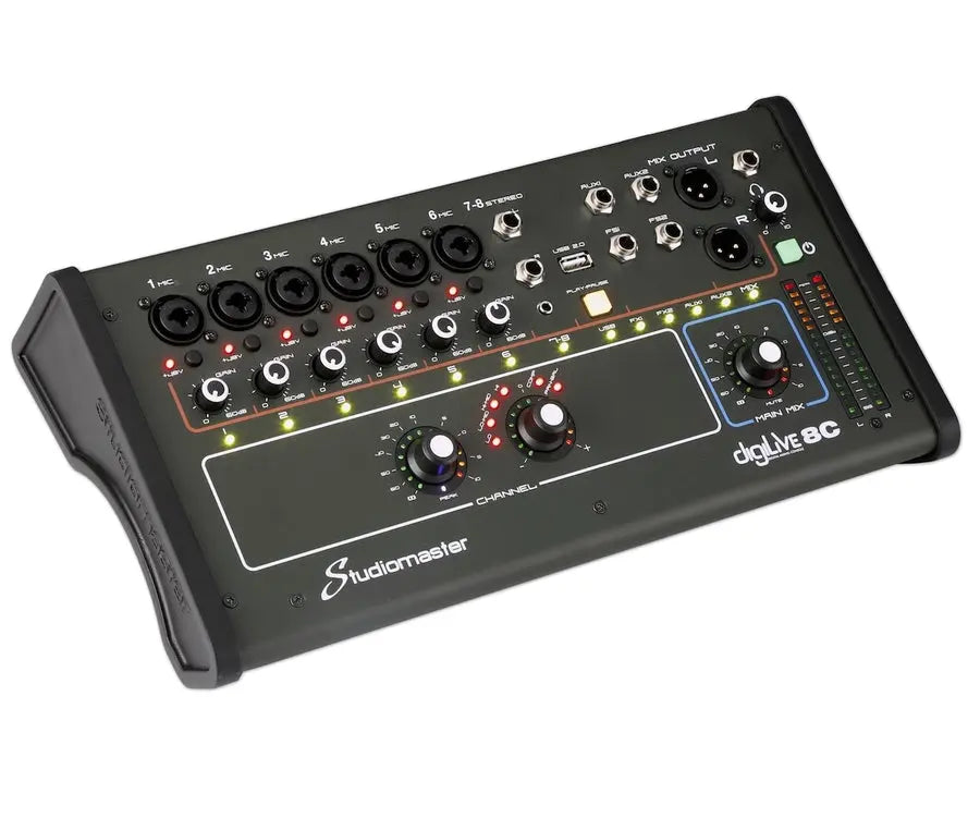 Studiomaster DIGILIVE8C 8 Input Compact Digital Mixer