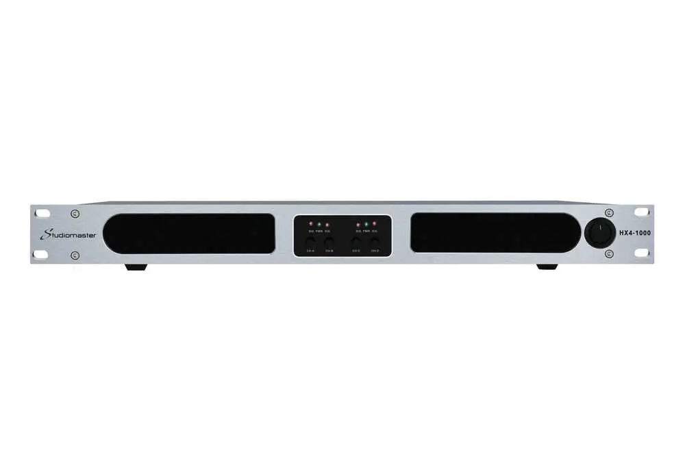 Studiomaster HX4-1000 4x 425W 1U Power Amplifier